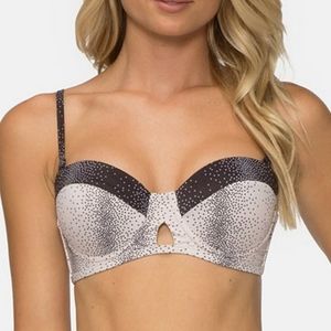 TAVIK NWT Corsica Tapioca Percy Dot Bikini Top S